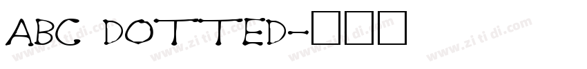 abc dotted字体转换